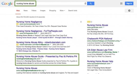 Top Google Placement for personal injury